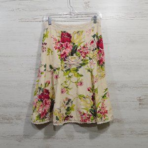Cabi  Floral A-line Skirt Size 4